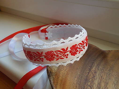 Ozdoby do vlasov - Folklórne čelenky  (čelenka č.3) - 16518555_