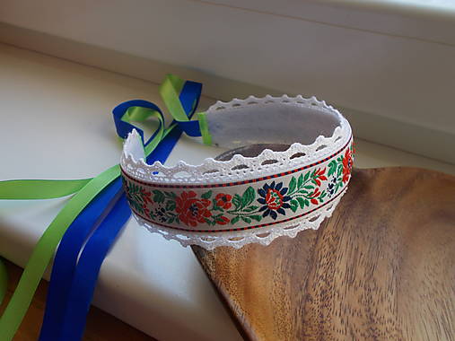 Ozdoby do vlasov - Folklórne čelenky  (čelenka č.5) - 16518557_