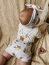 Detské oblečenie - Detské krátke legíny na traky Citróny - 16519039_
