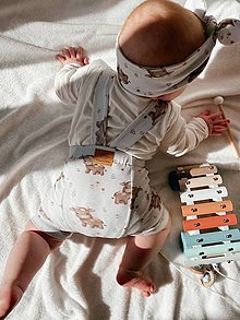 Detské oblečenie - Detské krátke legíny na traky Jahodky - 16519054_