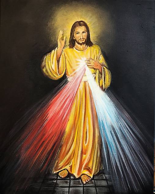 Obrazy - Obraz Božieho milosrdenstva. - 16517215_