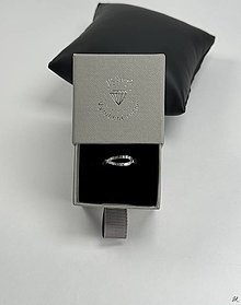 Prstene - Obojstranný strieborný 925/1000 prsteň, veľkosť 62 - 16518099_