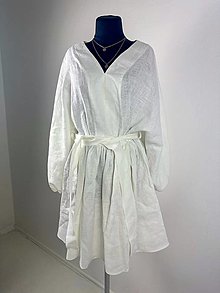 Šaty - Dámske ľanové šaty - 16517668_