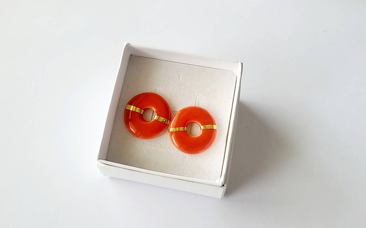 Porcelánové náušnice 