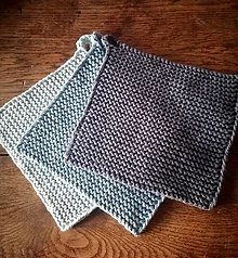 Úžitkový textil - Bavlnená pletená chňapka - 16521576_