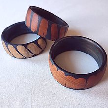 Náramky - KOSMO - dřevěný náramek - 16522138_