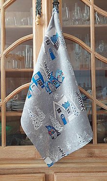 Úžitkový textil - Set 2 kuchynských utierok v darčekovom balení  (Vianočný trpaslík) - 16521823_