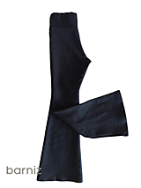 Nohavice - Twistové  zvonové nohavice legíny čierne - 16520203_