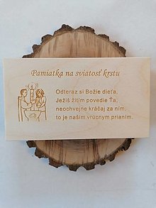 Papiernictvo - Drevena darčeková krabička ku krstu a na ruženec aj peniaze k - 16520818_