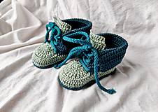 Detské topánky - Háčkované topánočky - 16521675_