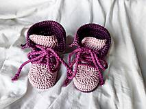 Detské topánky - Háčkované topánočky - 16521677_