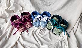 Detské topánky - Háčkované topánočky - 16521678_