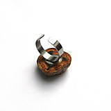 Prstene - Prsteň s dreveným očkom - topoľový kalus so živicou - 16521948_