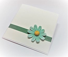 Papiernictvo - Pohľadnica ... (nielen) pre pani učiteľku V (zelenkavý kvet) - 16524947_