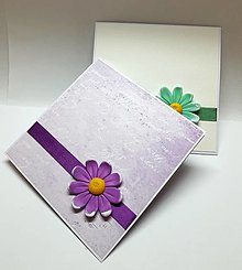 Papiernictvo - Pohľadnica ... (nielen) pre pani učiteľku V (fialkavý kvet) - 16524972_