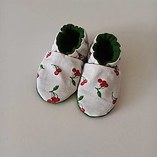 Detské topánky - Capačky čerešne - 16522333_