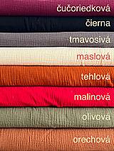 Topy, tričká, tielka - Mušelínové tričko s dlhým rukávom - 16524261_
