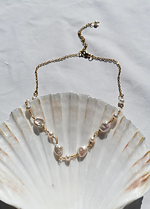 Náhrdelníky - Genesis - náhrdelník zo sladkovodných keshi perál - 16523762_