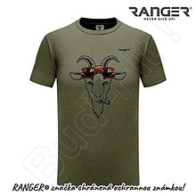 Topy, tričká, tielka - Tričko RANGER® - GOAT WEARING SUNGLASSES (Hnedá) - 16522870_
