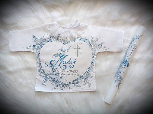 Detské oblečenie - Košieľka na krst  - 16524485_