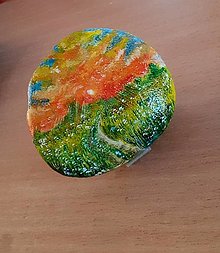Dekorácie - Maľovanie na kameň - Krajinka - 16524939_