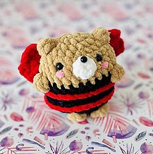 Hračky - Roztomilý včelí medvedík - 16526320_