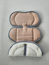 Detský textil - VLNIENKA podložka do autosedačky Britax Römer Baby Safe Plus 100% Merino top Super wash 100% ľan Powder Pink - 16526746_
