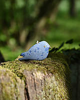 Dekorácie - Vtáčik modrej farby - 16527152_