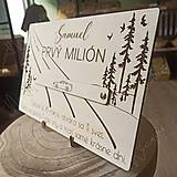 Papiernictvo - Drevená tabuľa na peniaze "Môj prvý milión" - 16525488_