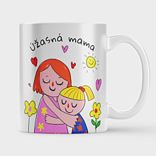 Nádoby - Hrnček na deň matiek - Úžasná mama - 16526491_