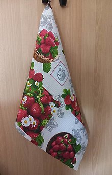 Úžitkový textil - Utierka jahody - 16528628_