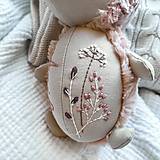 Hračky - Ježko vyšívaný staroružový  - 16528620_