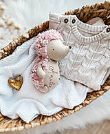 Hračky - Ježko vyšívaný staroružový  - 16528624_