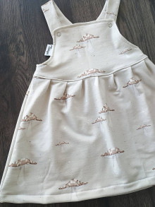 Detské oblečenie - Trakové šaty Muchotrávka - 16528525_