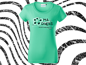 Topy, tričká, tielka - FLOWERISIMO dámske tričko mätová - 16528005_