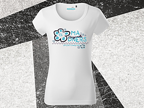 Topy, tričká, tielka - FLOWERISIMO dámske tričko biele - 16528008_