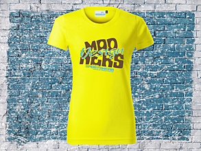 Topy, tričká, tielka - MDNRS DESIGN dámske tričko žlté - 16528194_