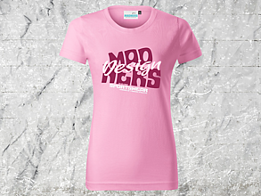 Topy, tričká, tielka - MDNRS DESIGN dámske tričko ružové - 16528195_