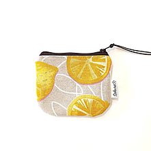 Peňaženky - Taštička/peňaženka Lemon - 16528901_