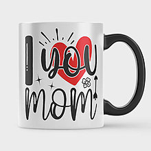 Nádoby - Hrnček na deň matiek - Best mom ever (Čierna) - 16528423_