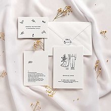 Papiernictvo - Jednoduché svadobné oznámenie - 16530084_