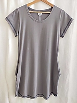 Šaty - Dámské šaty šedé prošívané-S/M - 16531168_