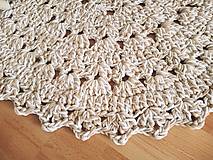 Úžitkový textil - VINTAGE háčkovaný koberec - 16531662_