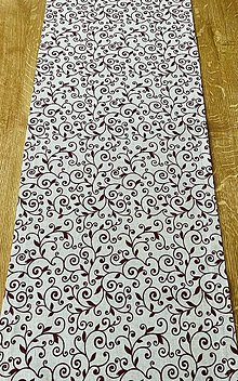 Úžitkový textil - Štola-  ornamenty na režnej  (Cca  133x44cm) - 16534025_