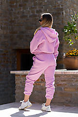 Mikiny - Dámska mikina na zips MINX PINK - 16531749_