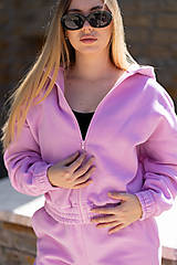 Mikiny - Dámska mikina na zips MINX PINK - 16531751_