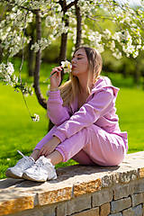 Mikiny - Dámska mikina na zips MINX PINK - 16531758_