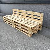 Nábytok - Záhradné sedenie z paletového dreva - 16532510_