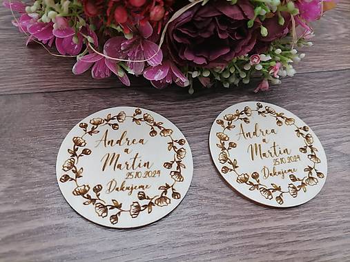 Magnetky - Svadobná magnetka pre hostí - 16531643_