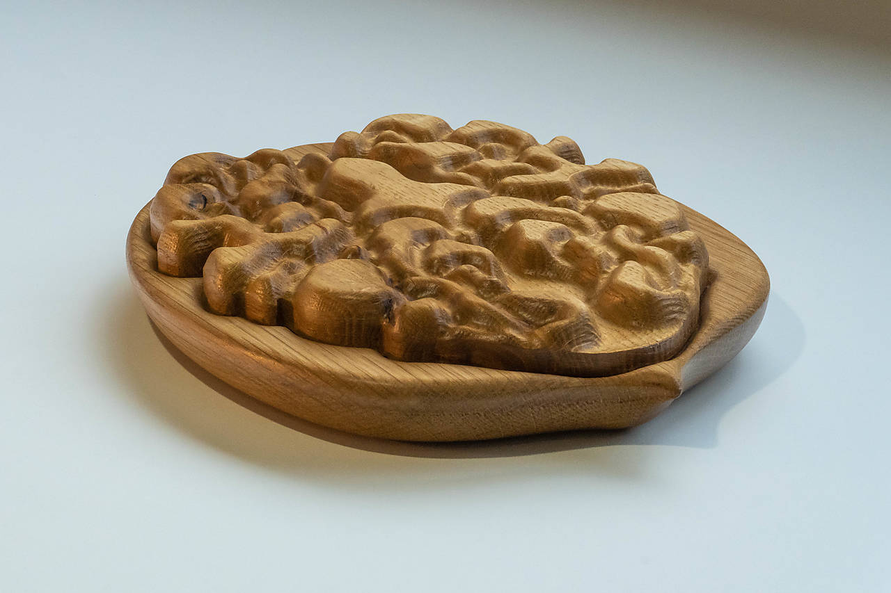 Drevená miska-vlašský orech (dub, čerešňa)